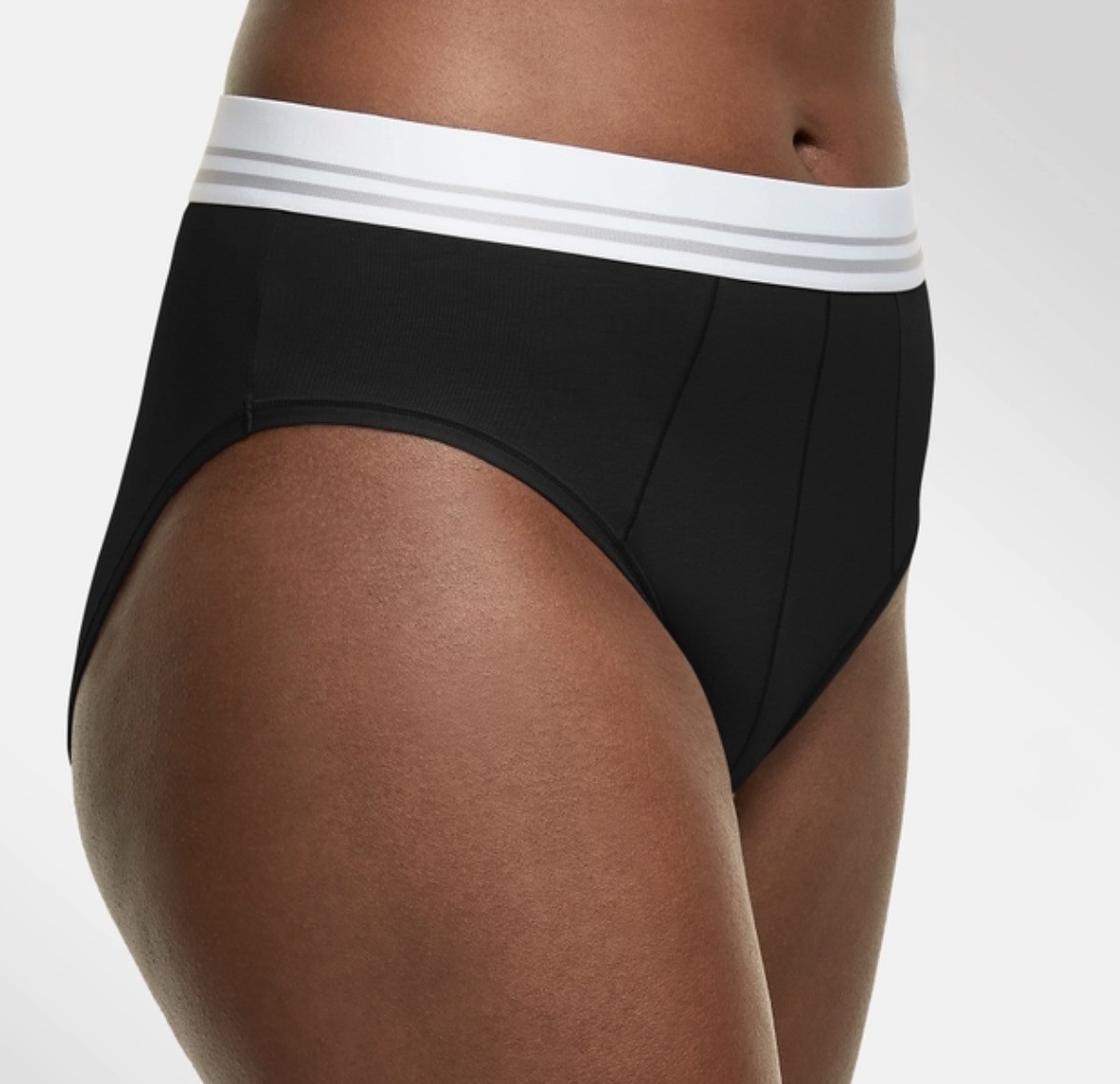 MAIDENFORM Super Soft Cotton Stretch Hi Waist Black Bikini Panty Womens Sz S M L
