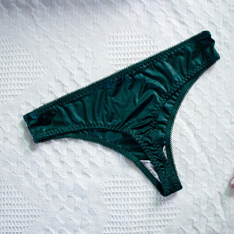 3 Pack Lot Sexy Womens Satin Panties Thongs Bikinis Underwear Briefs Lingeries