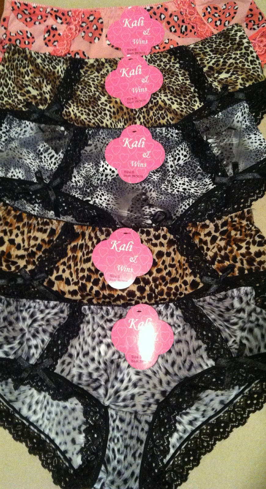 Pink, Gray or Brown Leopard/Cheetah Hipster Boyshort Bikini Panty S/M/L/XL