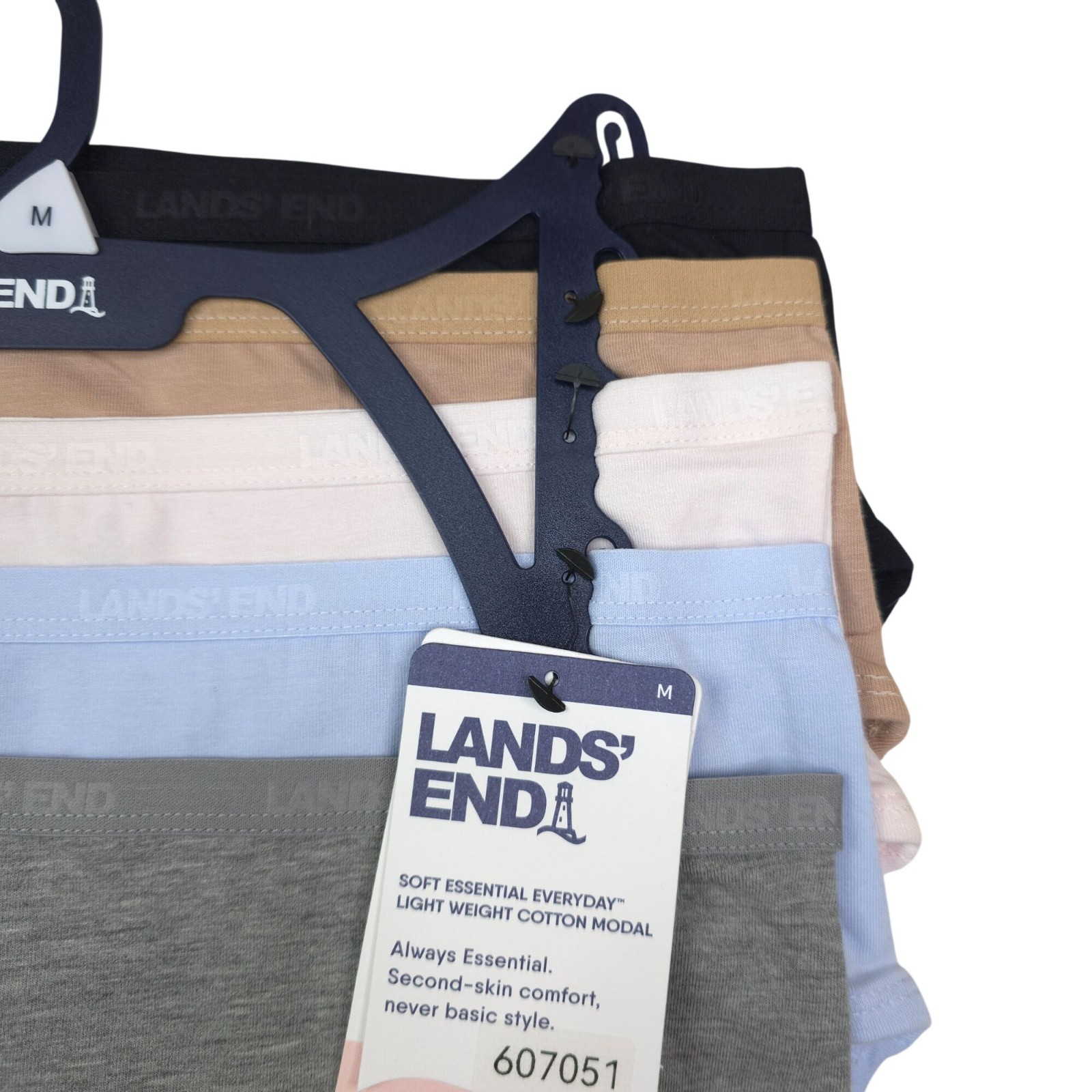 Lands End Womens Cotton Modal Hipster Underwear Panties 6-Pack Size M (10-12)