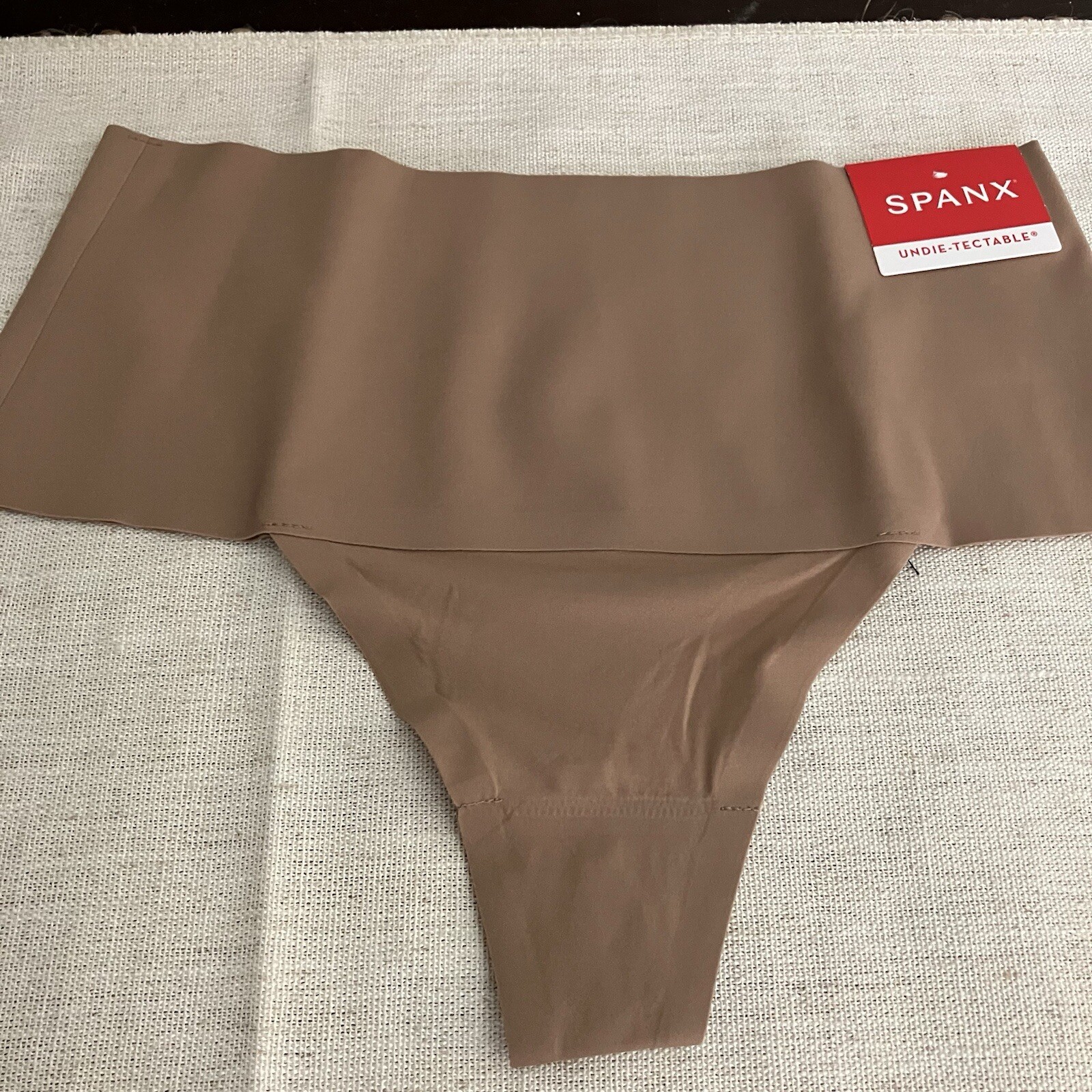 SPANX Undie-Tectable Thong Cafe Au Lait Ladies Size Small Underwear NWT