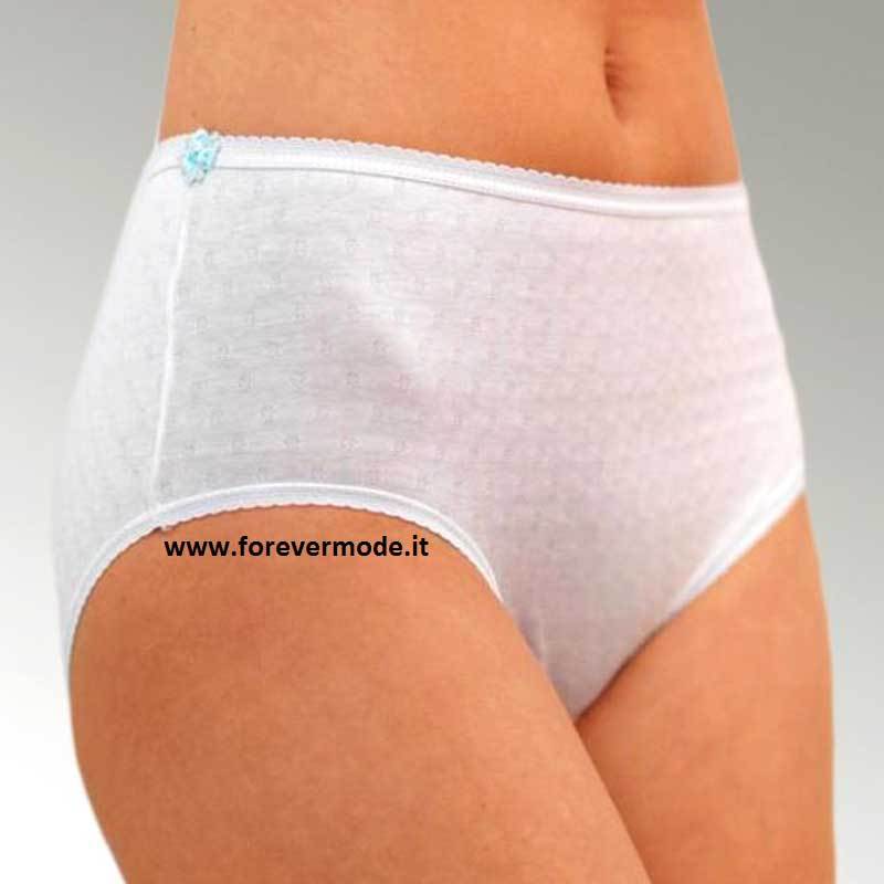 6 Women’s Gicipi High Slips In Fresh And Soft Fil De Scozia Worked Art 280/FO