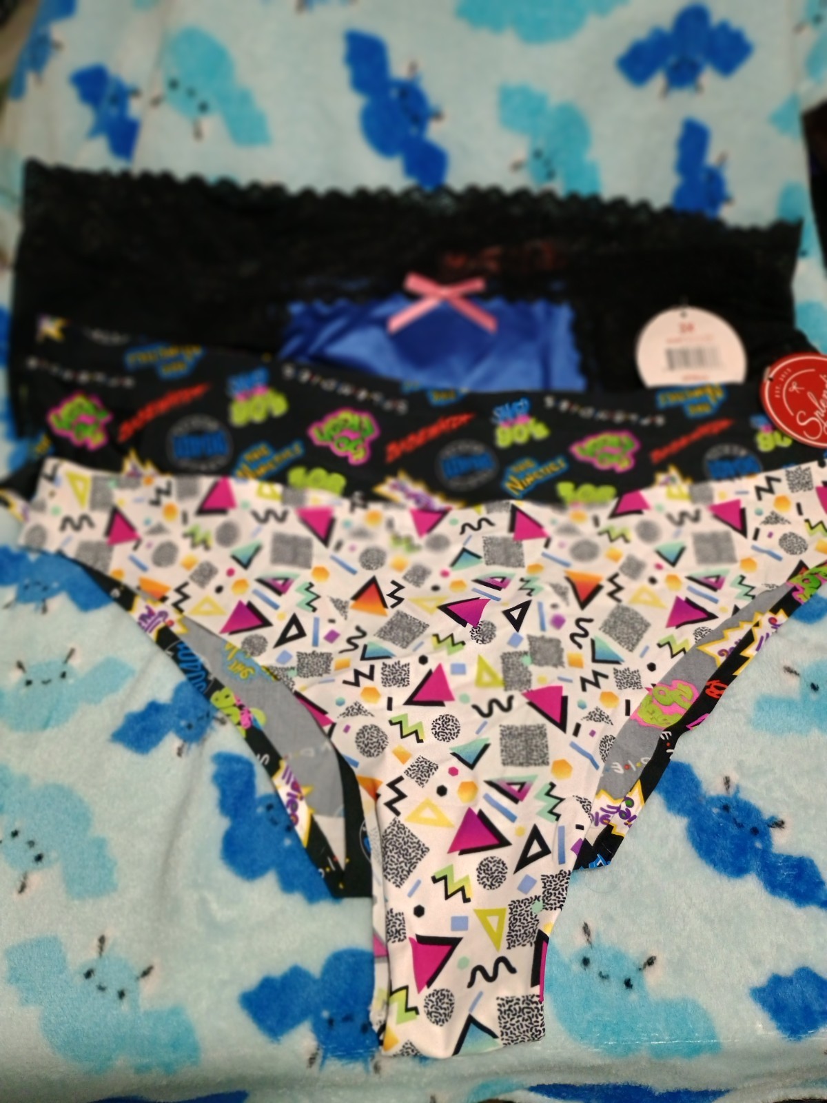 Splendies Lace Stretch Cotton Blend Womens 3X Lot Of 3 Panties Underwear New