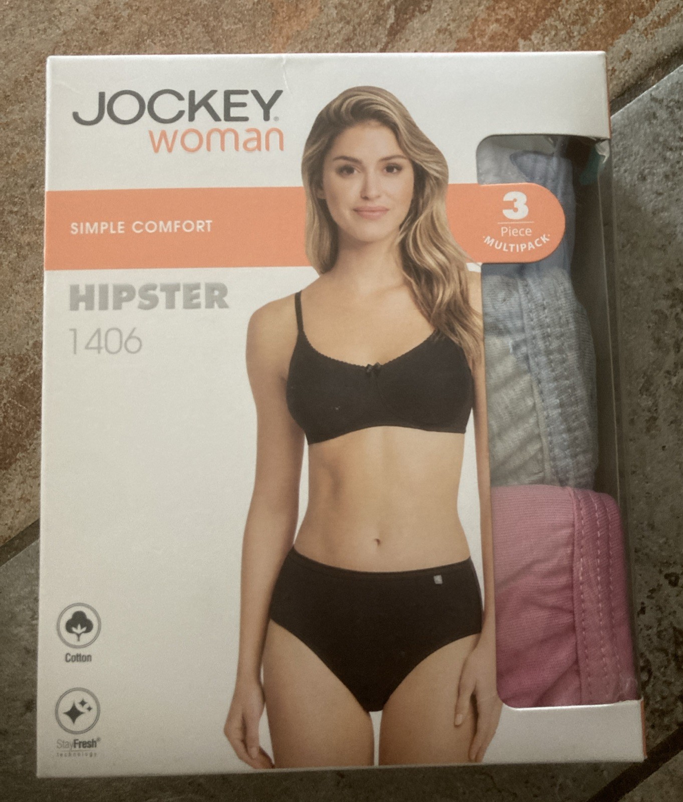 Jockey Woman Women’s Simple Comfort Hipster Panties 1406 – 3 Pack – Size XXL 2XL