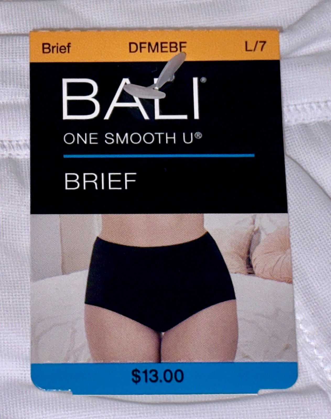 BALI One Smooth U Second Skin Micro White Brief Panty Womens Sz S 5 L 7 XL 8 2XL