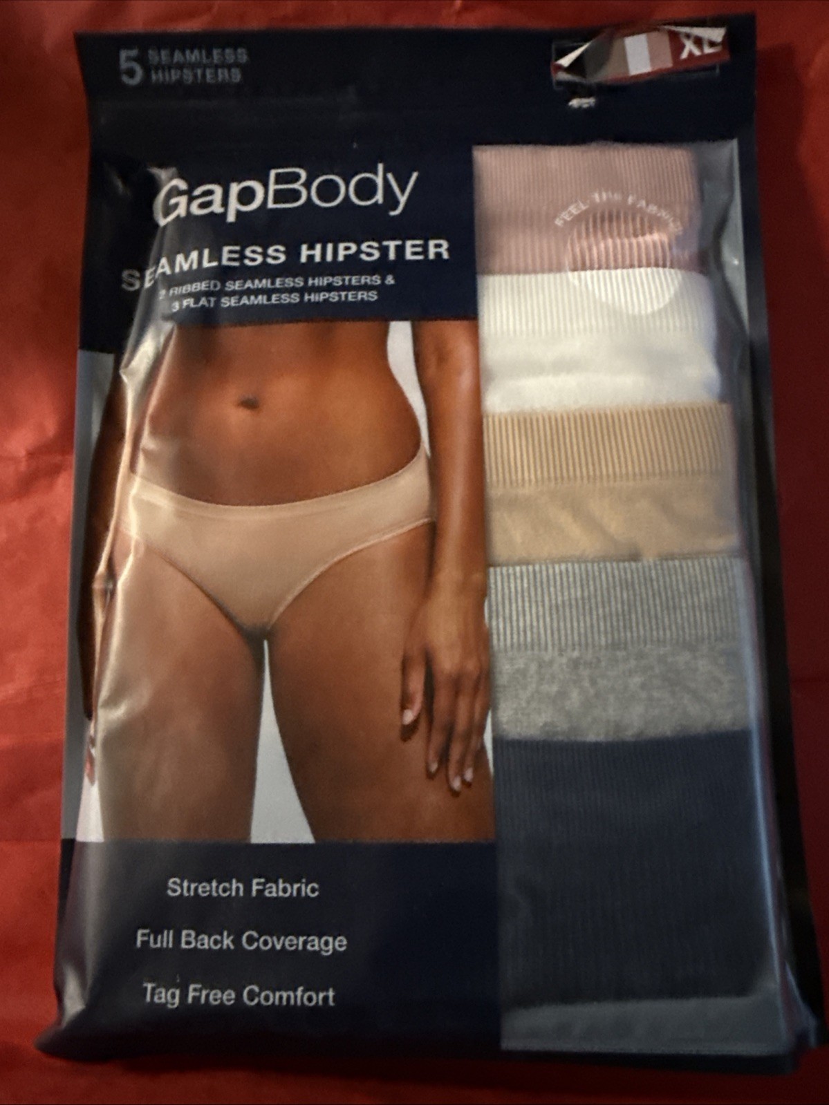 GapBody Ladies Size XL 16-18 5-Pk Seamless Hipster Underwear Gap Womens Panties