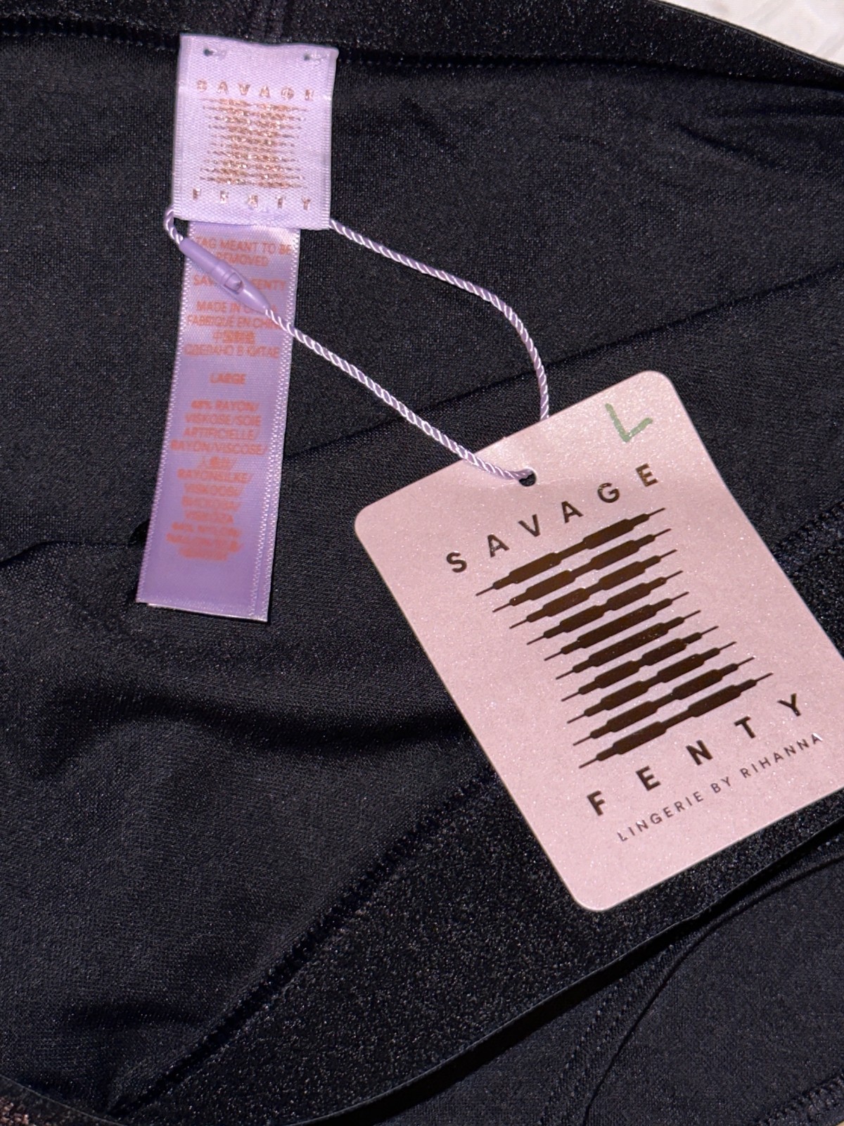 SAVAGE X FENTY Forever Savage X Black Red Booty Short Panty Womens S M L Plus 1X
