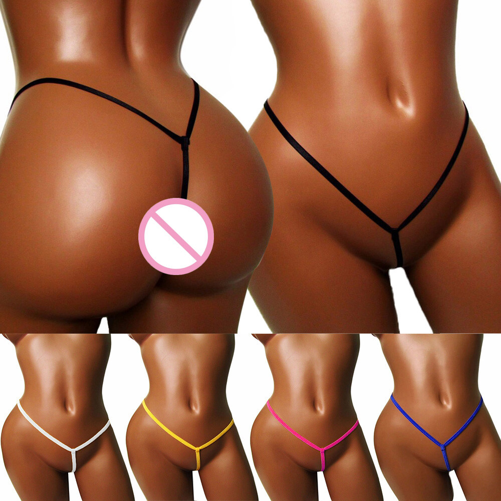 5 Pack Lot Sexy Womens Micro Panties Mini G-string Thong Sissy Briefs Underwear