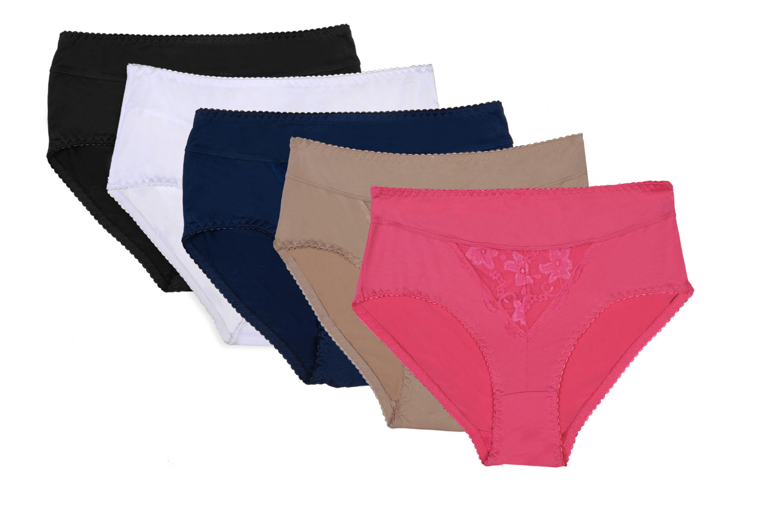 Lot Of 4 Rufina Lingerie Womens Lace Panties Assorted Colors & Sizes Style 393