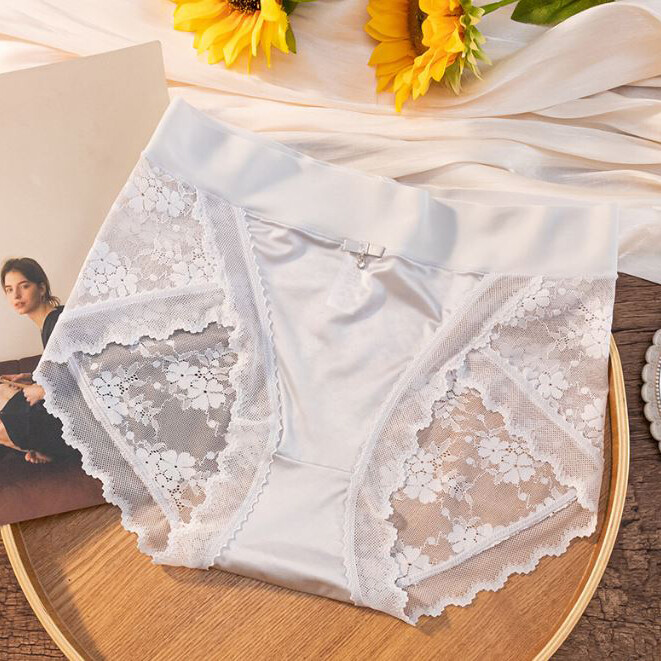 1/6 Pack Lot Womens Lace Satin Panties Brief Seamless Underwear Lingeries Undies