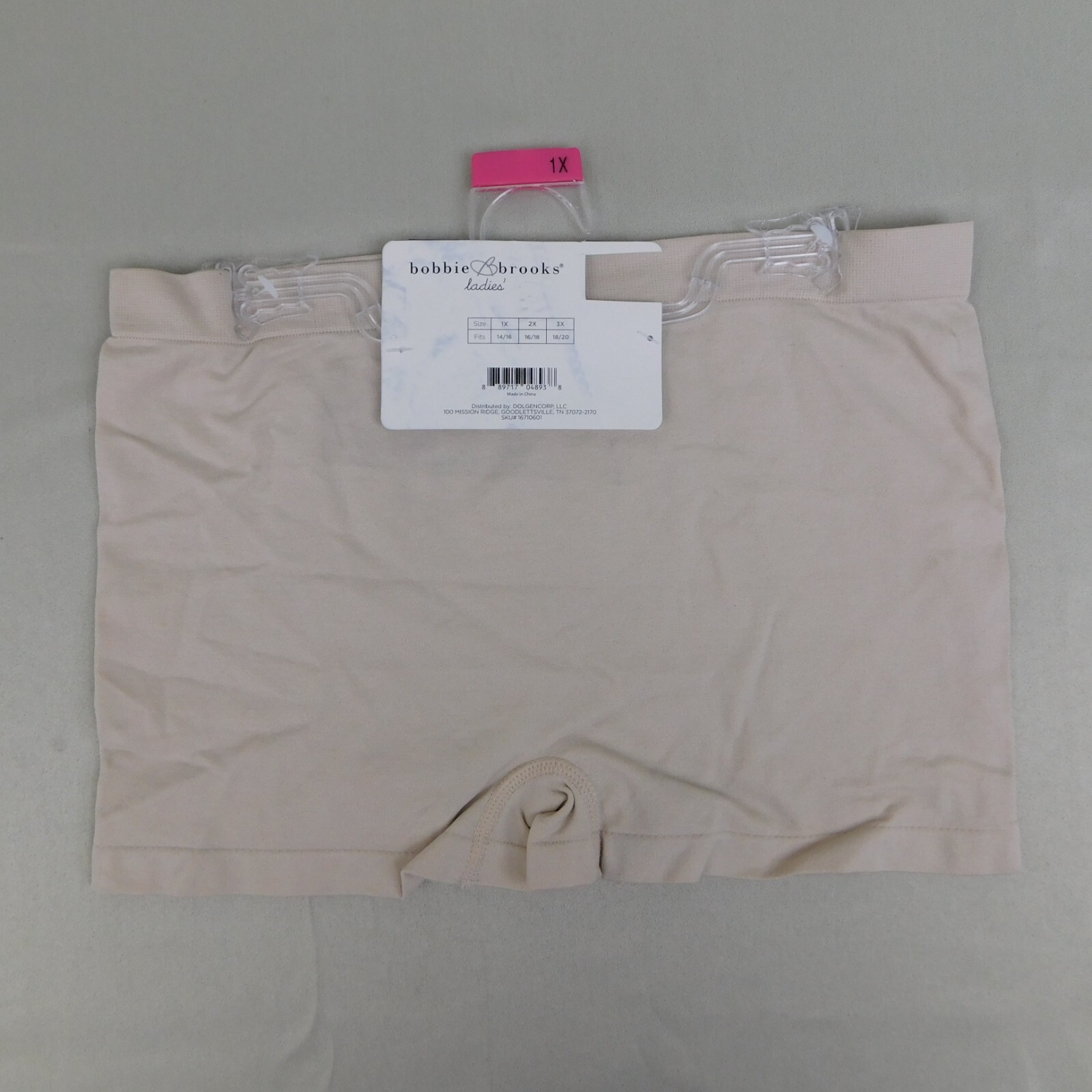 5pc Lot Bobbie Brooks Plus Size Seamless Microfiber Boyshort Panties 1X