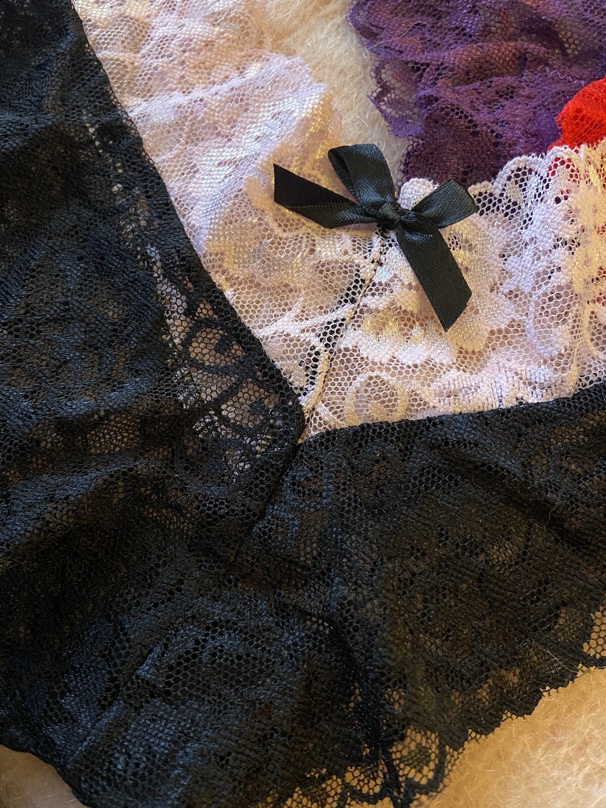 Skyrocket Full Lace High Leg Knickers Small X 3