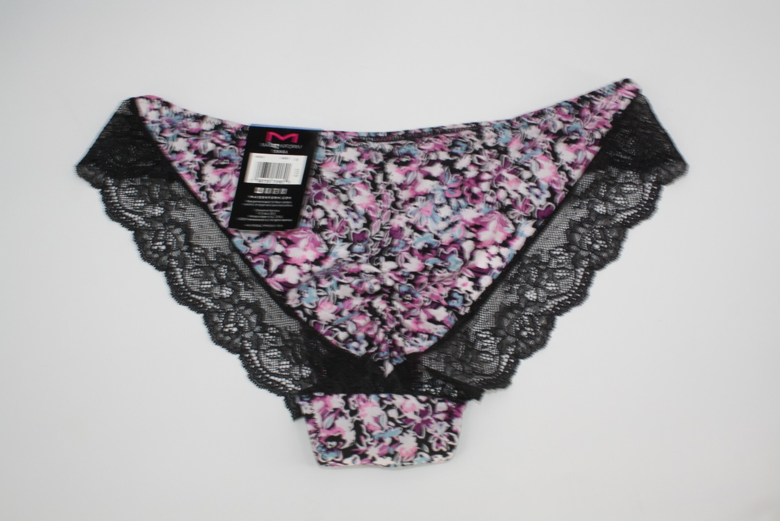 NWT set of 3 MAIDENFORM comfort devotion LACE TANGA BLUE BLACK FLORAL RED XL/8
