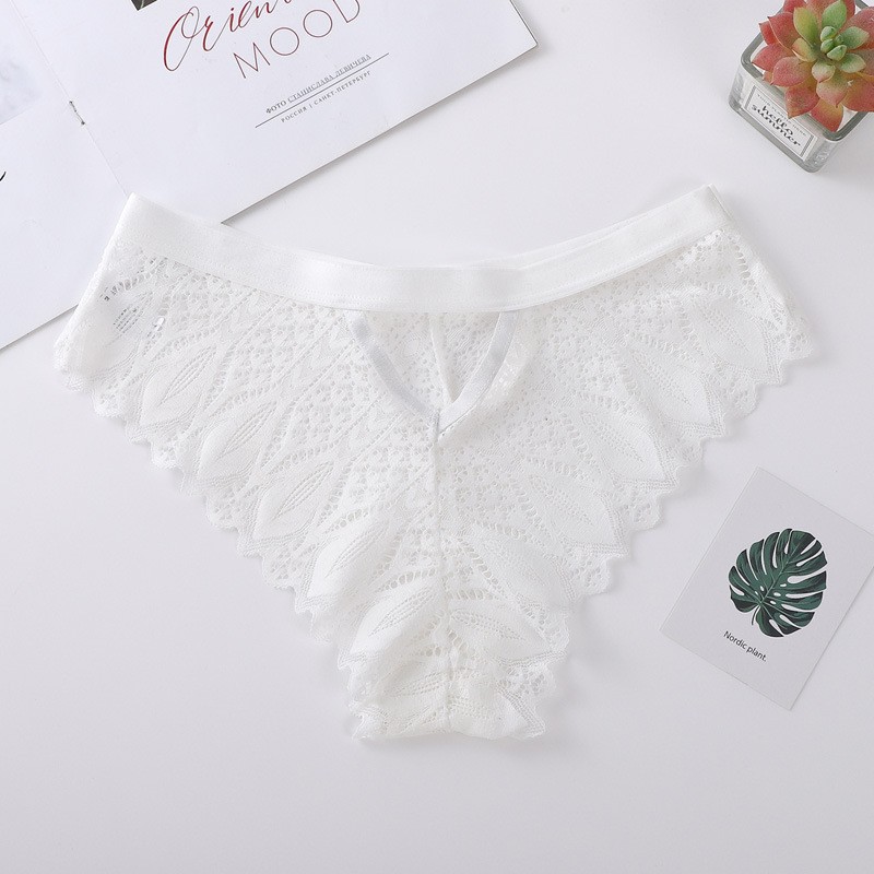 4 Pack Lot Sexy Womens See Through Lace Panties Underwear Lingerie Cheeky Thongs