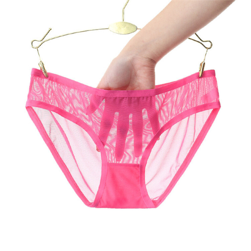 3pcs Ladies Sheer Underpants Mesh Brief Underwear Panties Knickers Lingerie Sexy