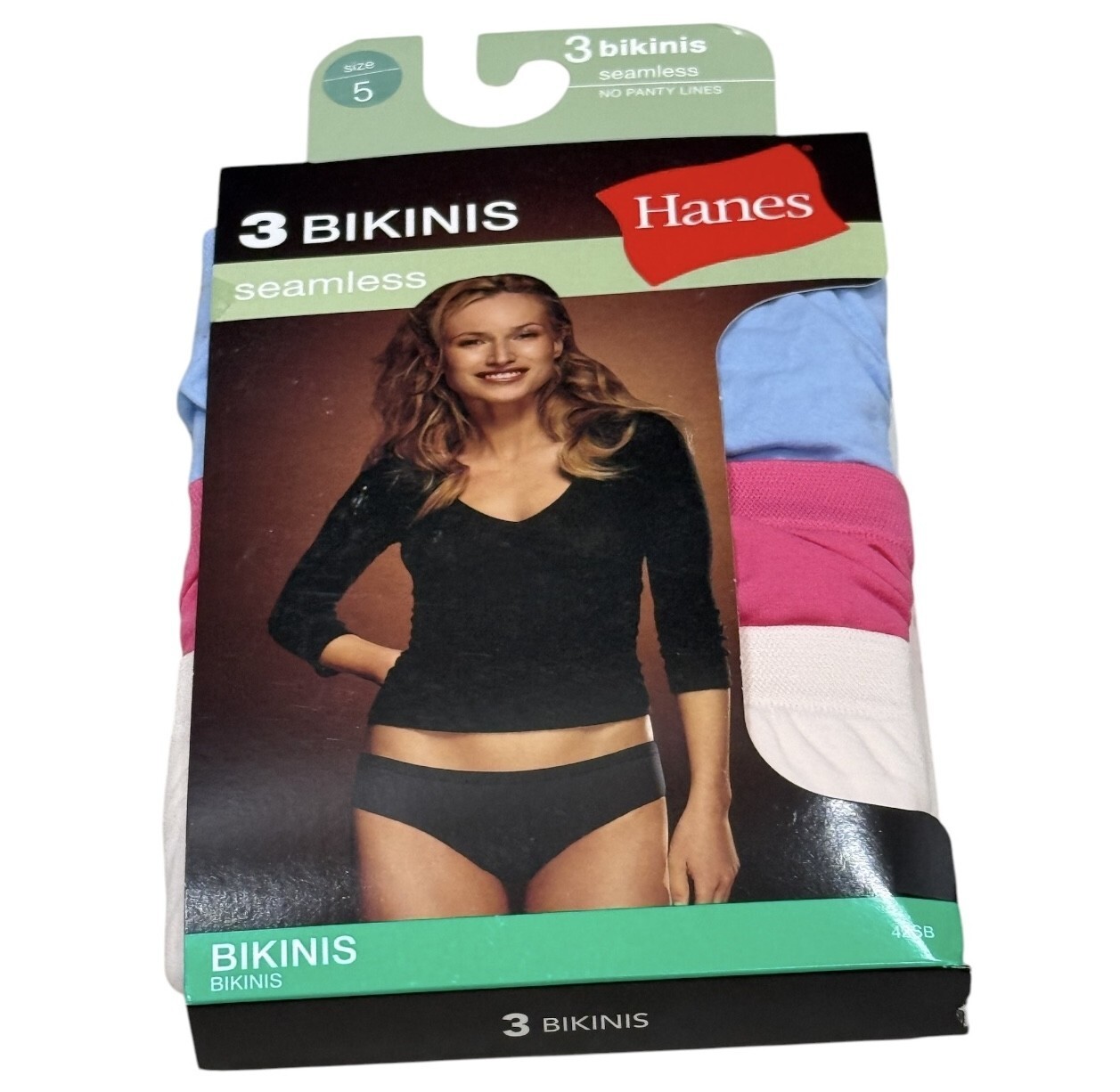 8 Packs Of Hanes Bikinis Seamless No Panty Lines Underwear Size 5/S (24 Panties)