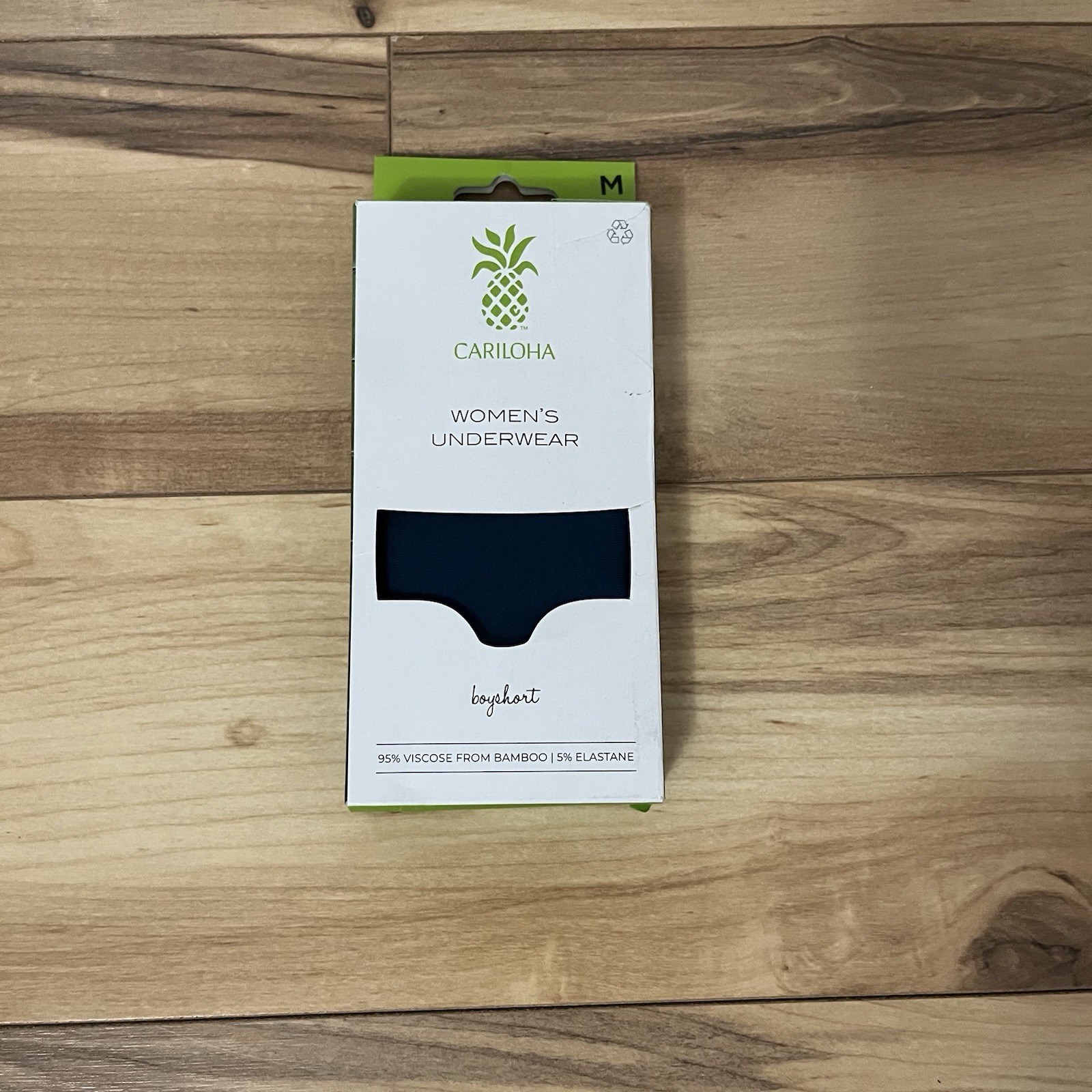 NWT Cariloha Bamboo Women’s Boyshort Panties Underwear Tagless Sz M (4-6) Blue