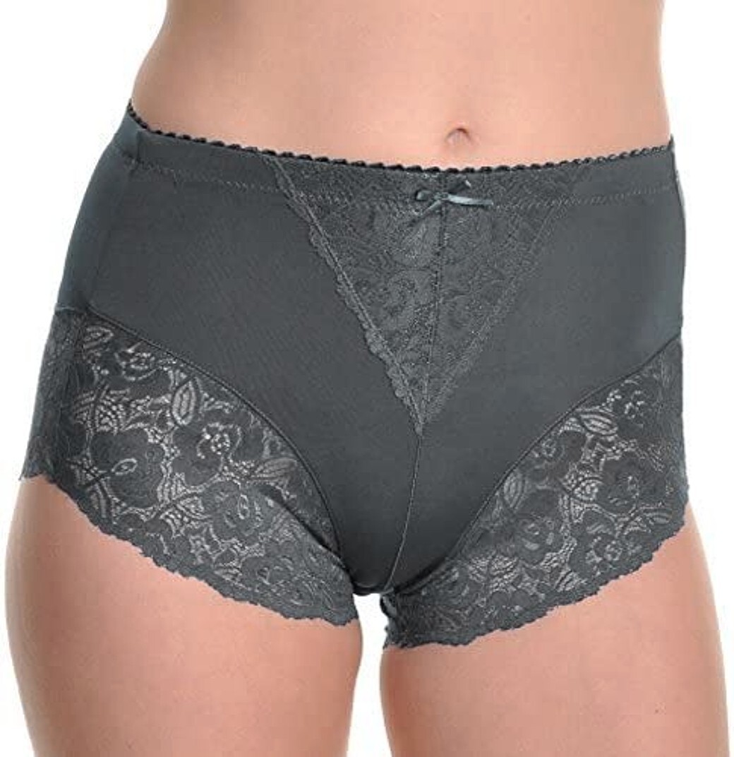 🖤 Elegant High-Waisted Black & Neutral Lace Panty Set – Underwear 6-Pack Bundle