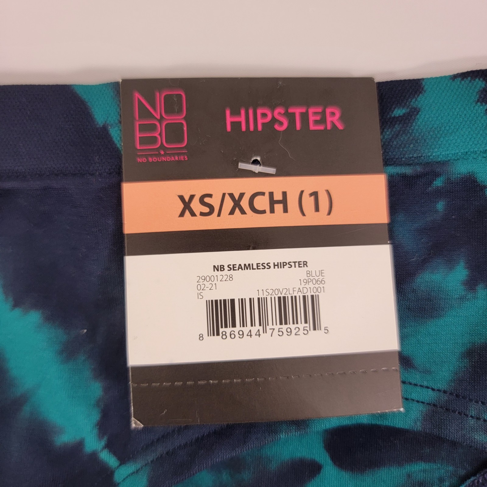 No Boundaries NOBO Seamless 3-Pack Multi-Color Hipster Panties – Size XS NWT