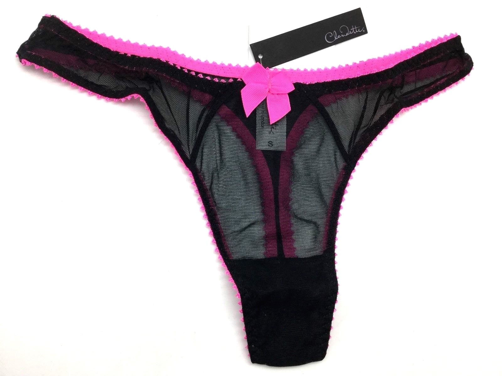Love Claudette Dessous Sucre Thong Bikini Panty Briefs Women Lingerie Pink Black