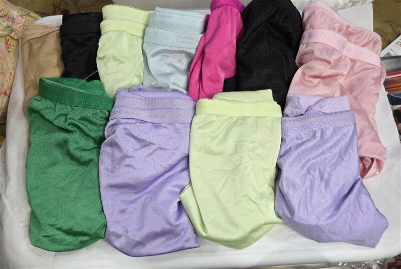 NEW 11pr Comfort Choice 14 Satin/Nylon Brief Panty Underwear 126585