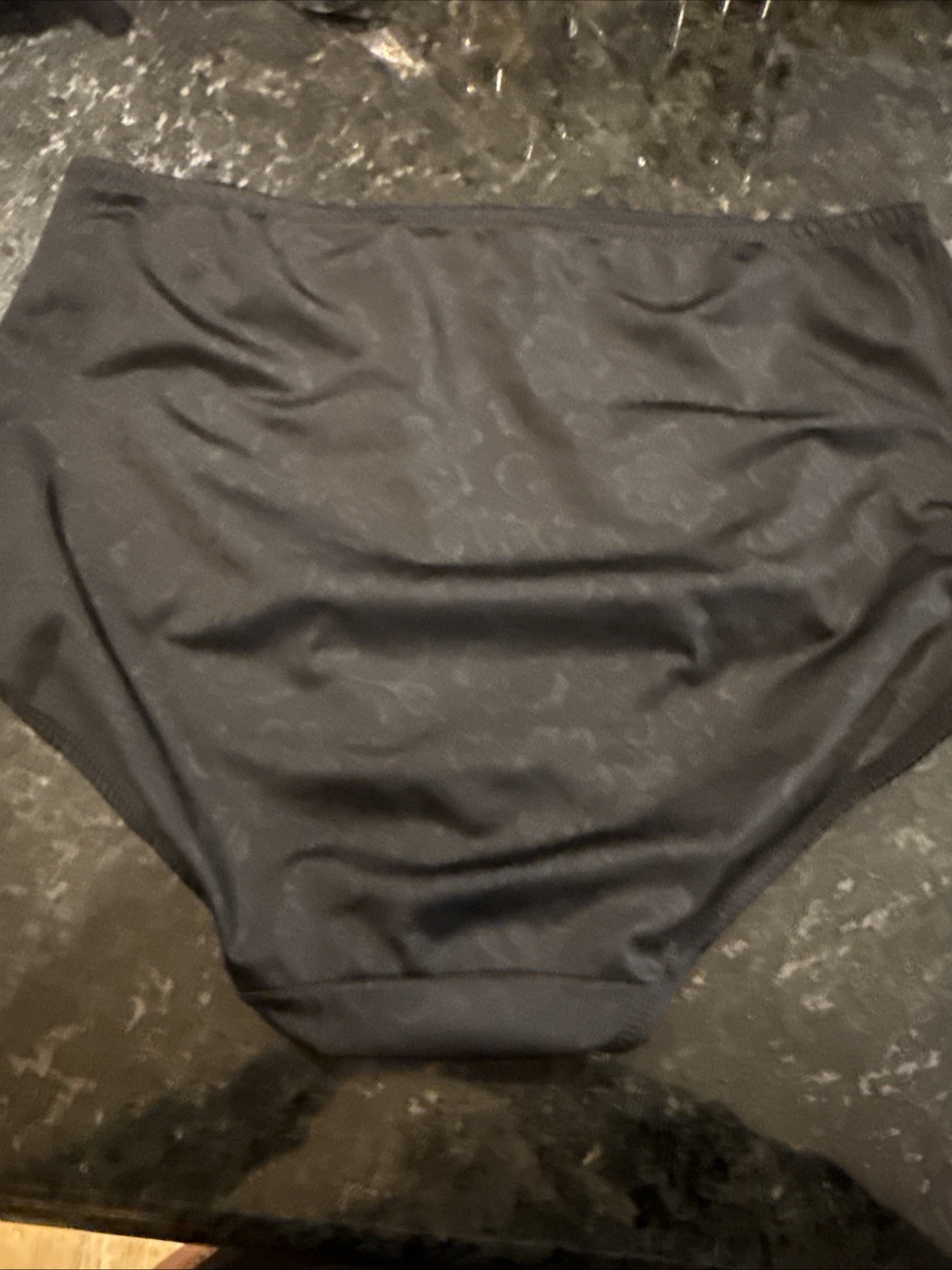 Vtg BARBARA B2BODY Second Skin Satin Floral Granny Panties Black SISSY 4xl