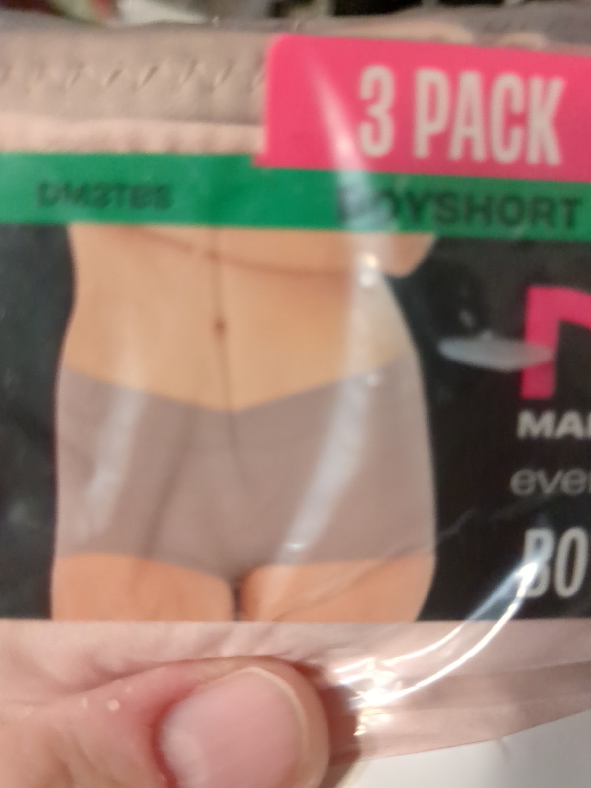 NEW 3 Pair Maidenform Everyday Luxe BOYSHORT Panties L/7 Multi Color DM3TBS A1EV