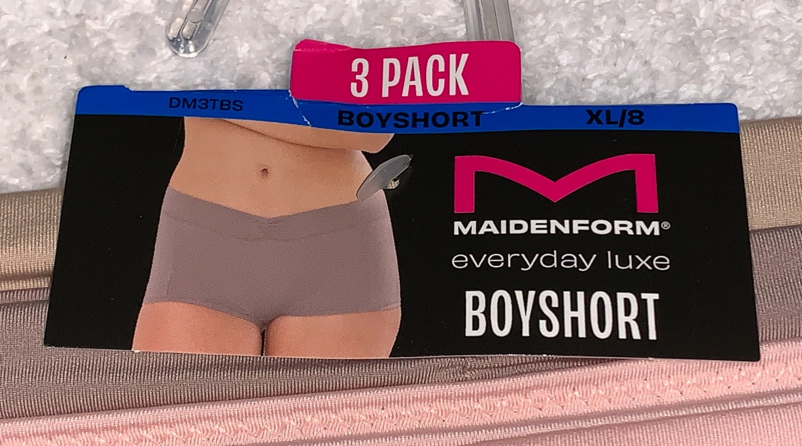 MAIDENFORM Everyday Luxe Stretch Micro 3 Pk Boyshort Panty Womens Sz M L XL