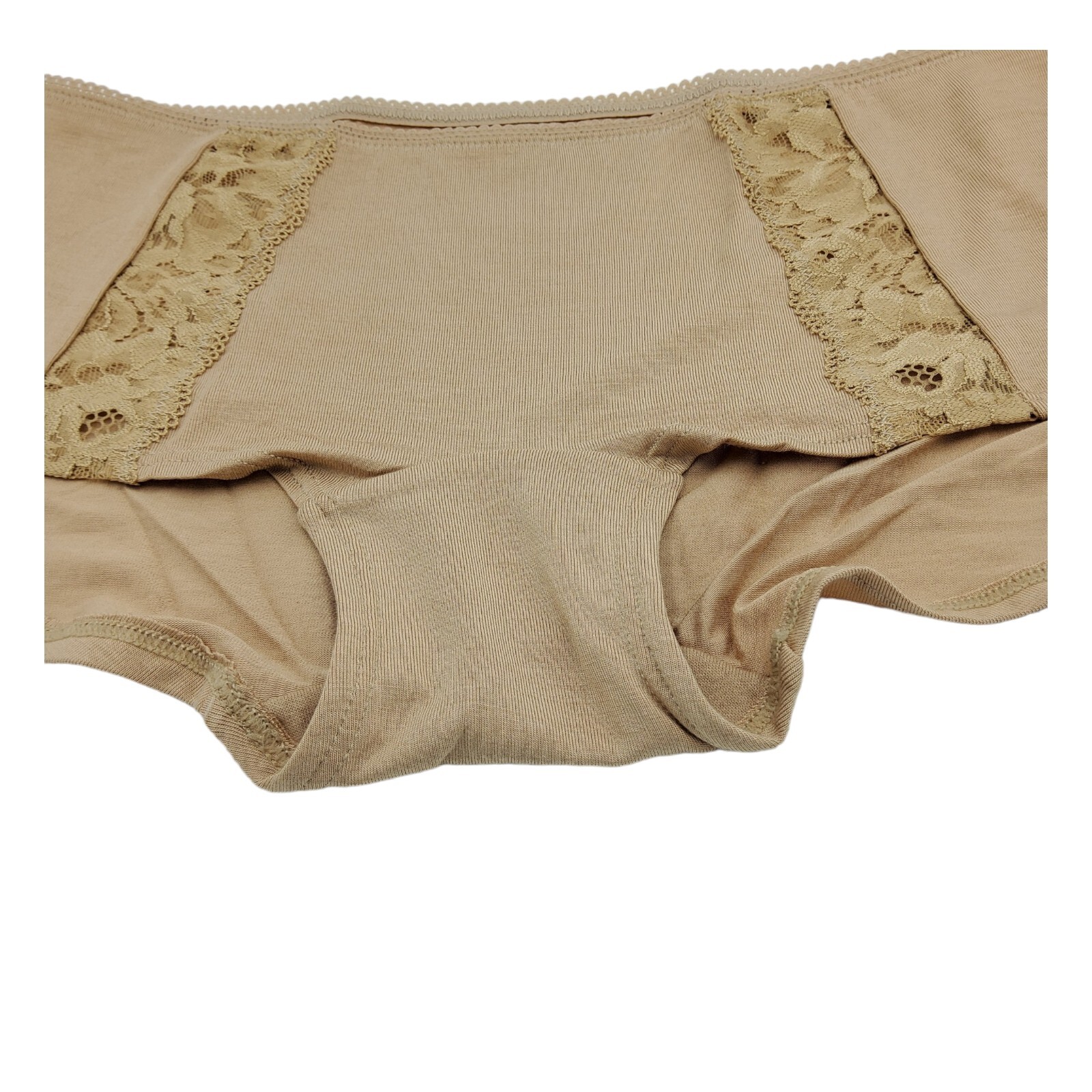 Soma Embraceable Signature Lace Boyshort Panty Warm Amber Tan Medium M NWT New