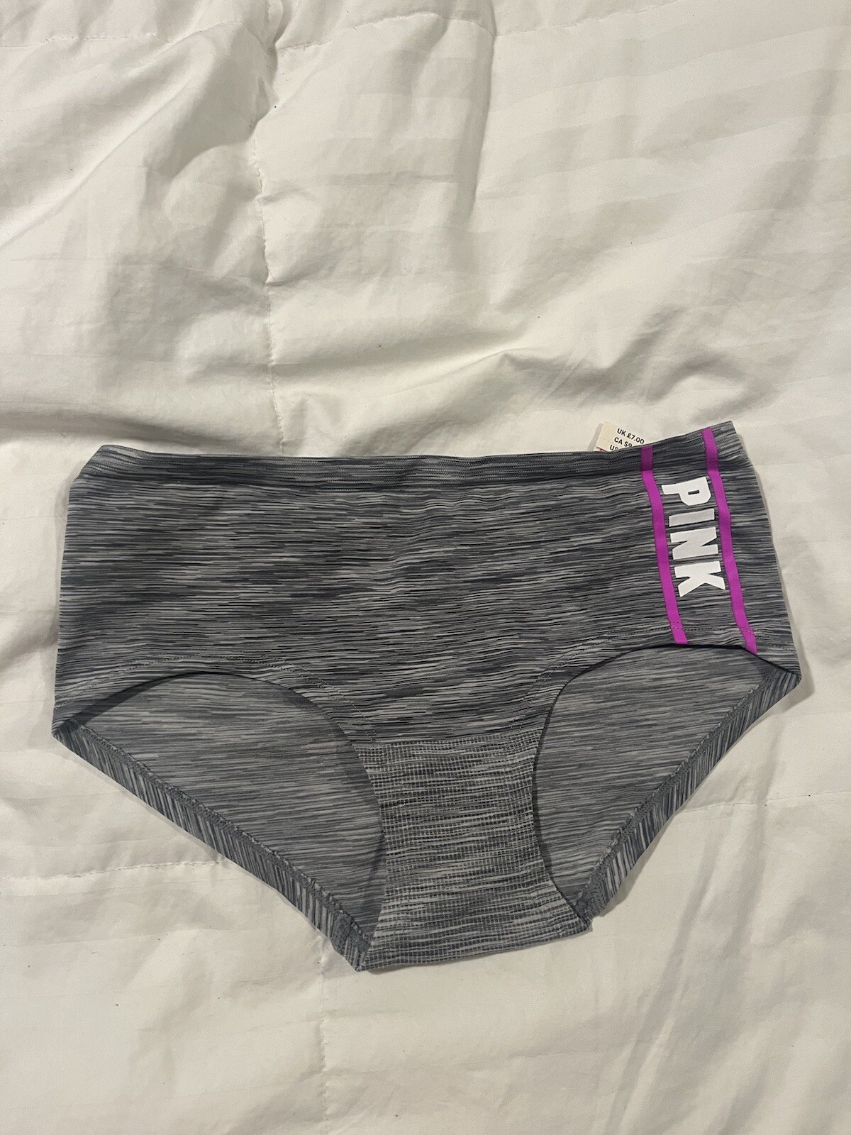 1 NEW Victoria’s Secret VINTAGE 2010s PINK Yoga Hipster Panties SMALL
