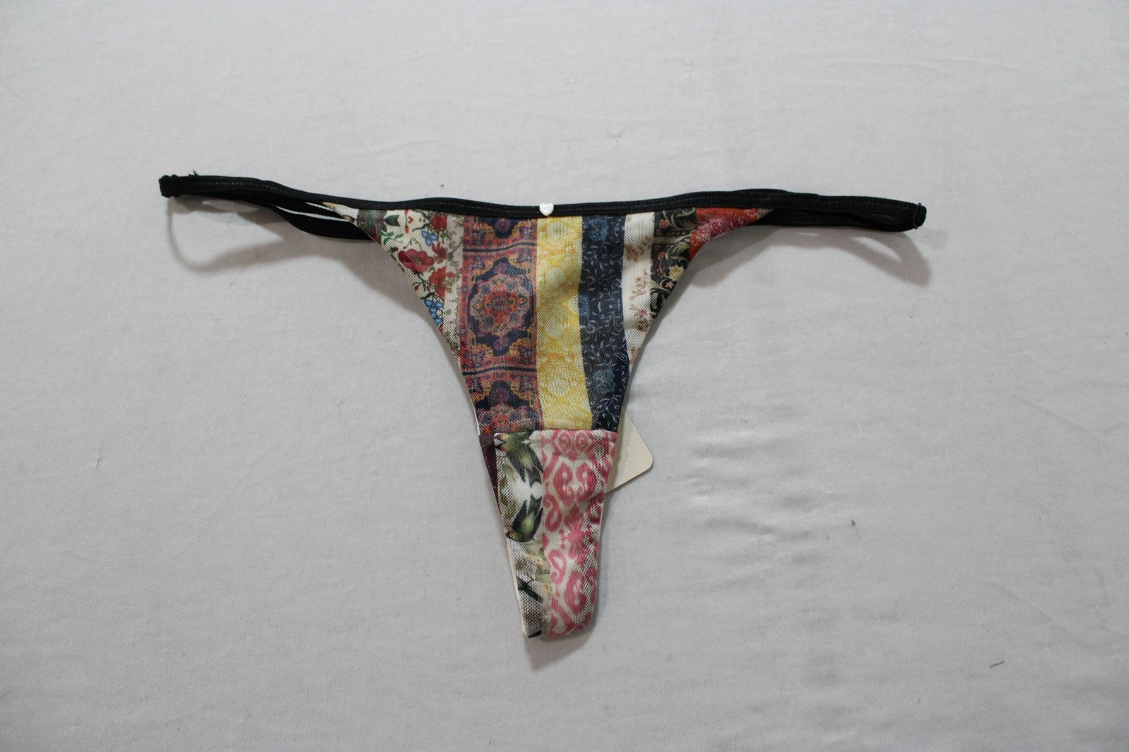 Clo Intimo Women’s Patchwork Floral Thong Panties AC2 Multicolor One Size NWT