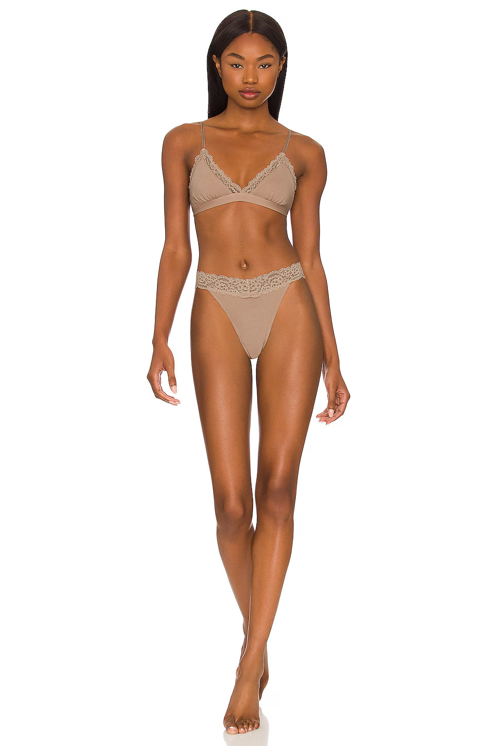 Privacy Please Abigail High Rise Thong in Roebuck XS NWT $16
