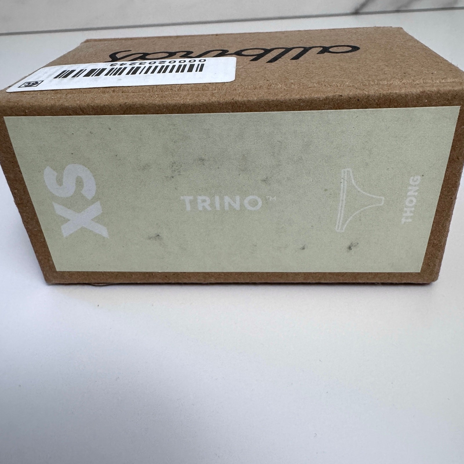 Allbirds Women Trino Thong Underwear XS Tencel Merino 1 Pair Wool Peppercorn