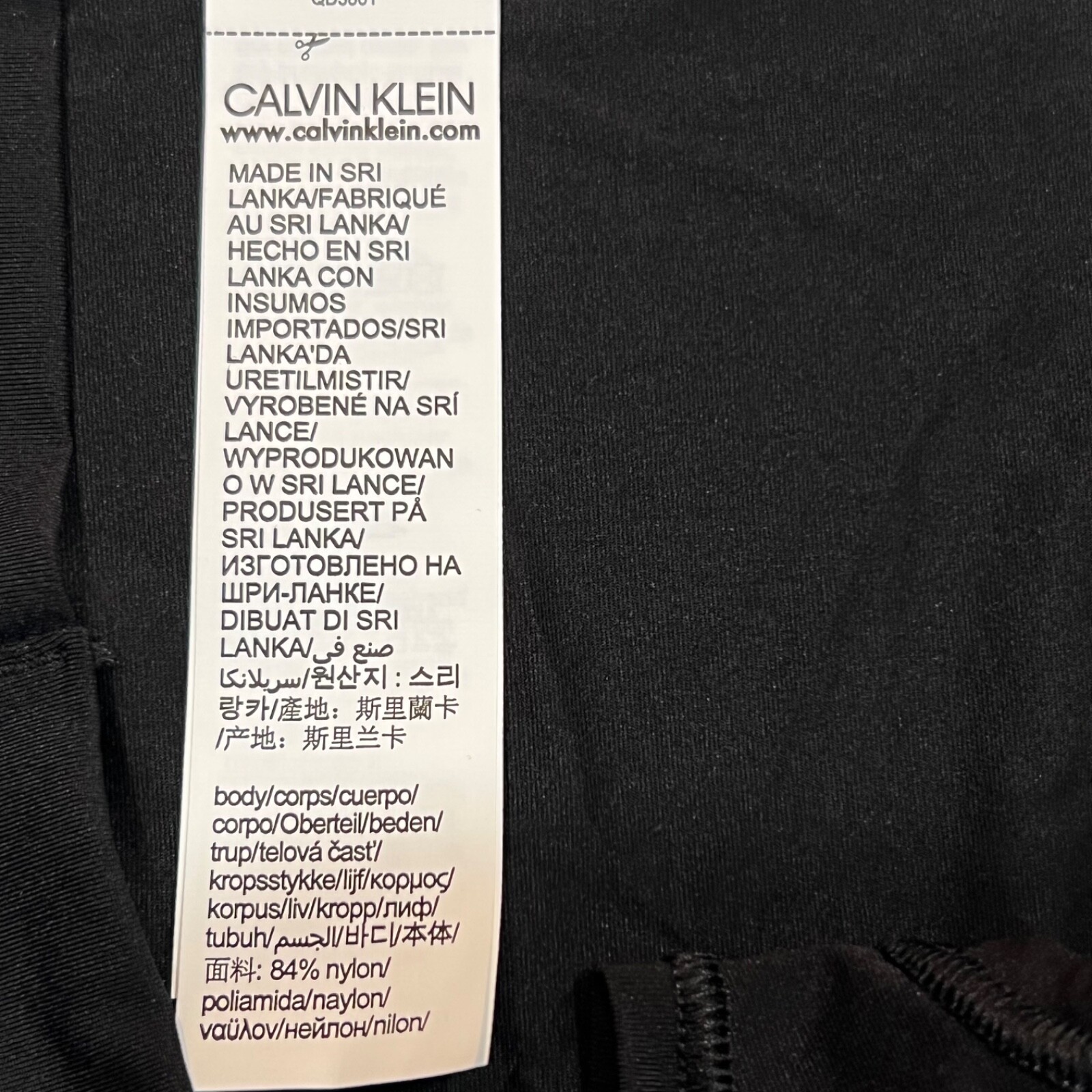 NWT CALVIN KLEIN High Waist Thong Sz OS (Fits XS-S-M-L-XL) Black Stretchy