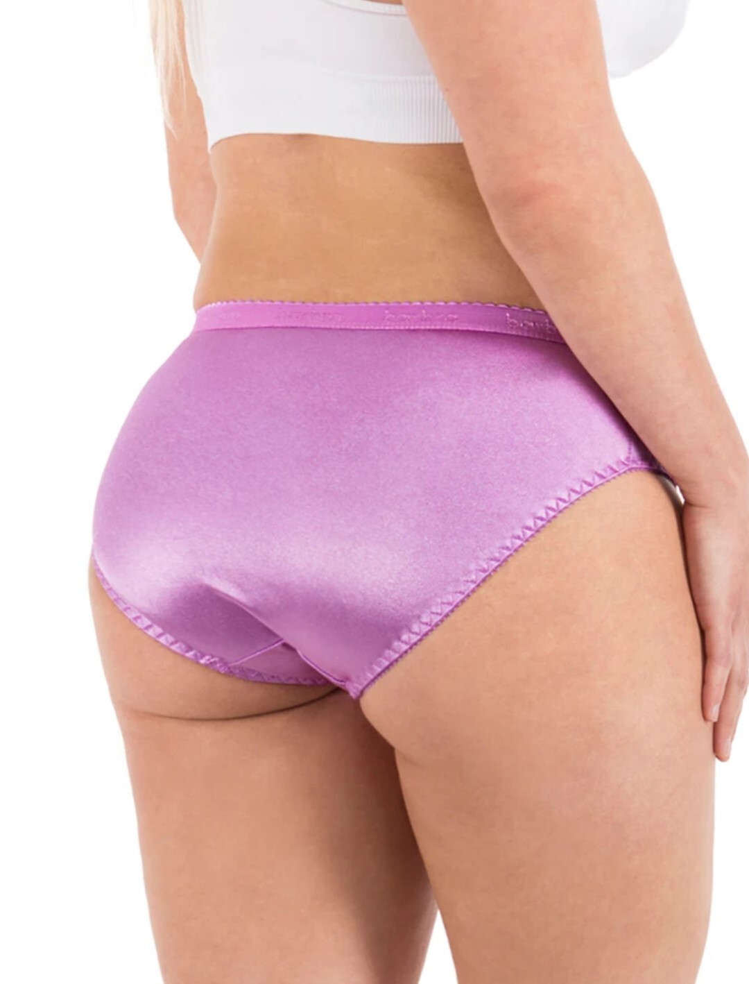 Coco Secret Full Coverage High Waist Light Tummy Control Satin Bikini Panties