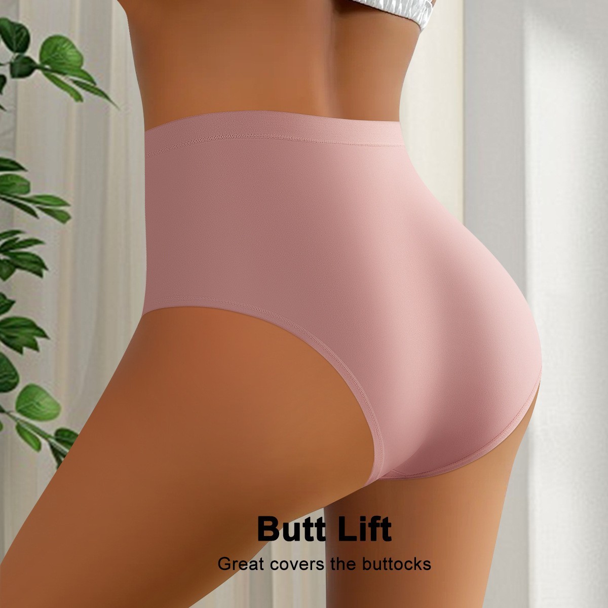 3 Pack High Waist Lace Thong Panties – Milk Silk Breathable Cotton Gusset S-2XL
