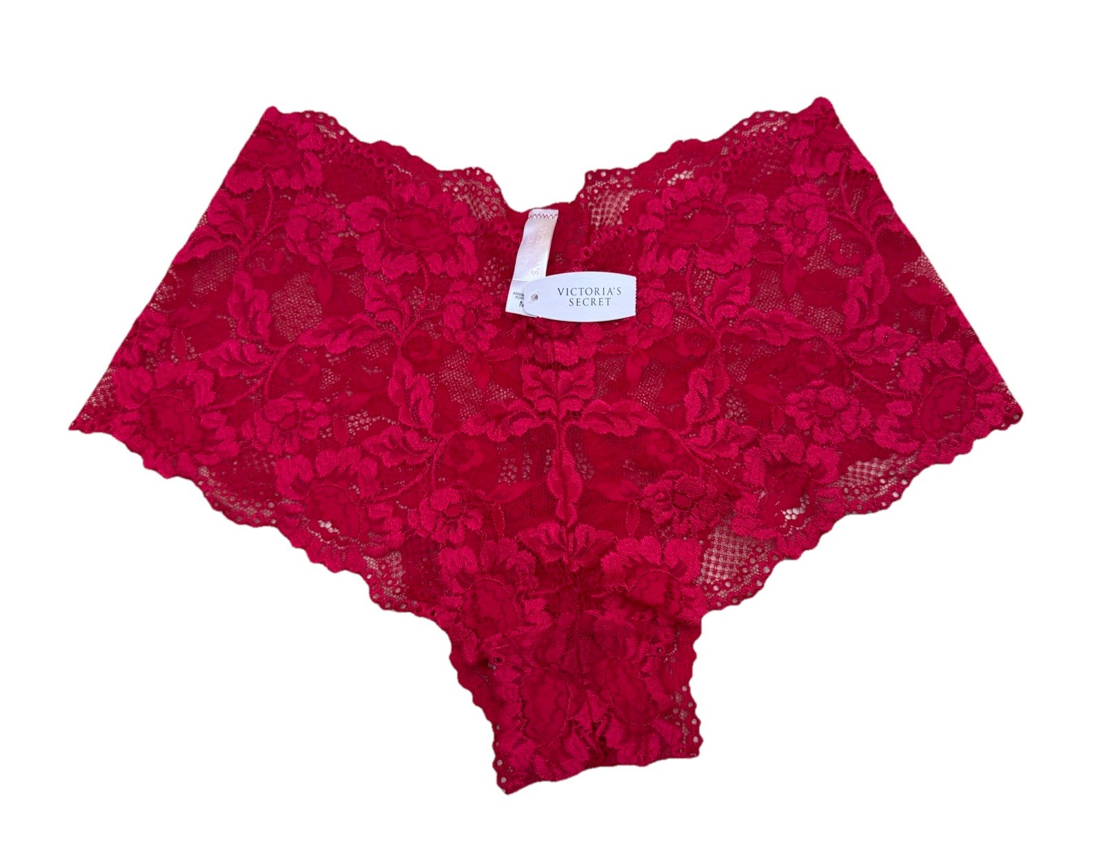 Victoria’s Secret Red Lace Panties Style 9570 Size M New w/tags Y2K 1990’s