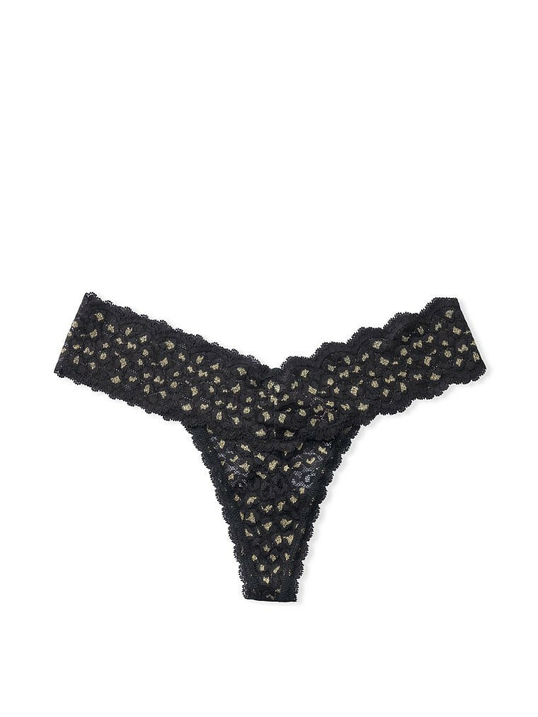 Cosabellla Women’s Solid Thong CT01 Black Shimmer Panty SZ S/M $40 #50