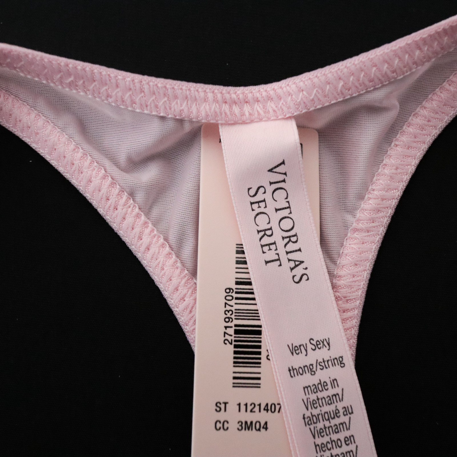 Victoria’s Secret Very Sexy Satin Logo Shine Strap Thong Panty XS S M L XL