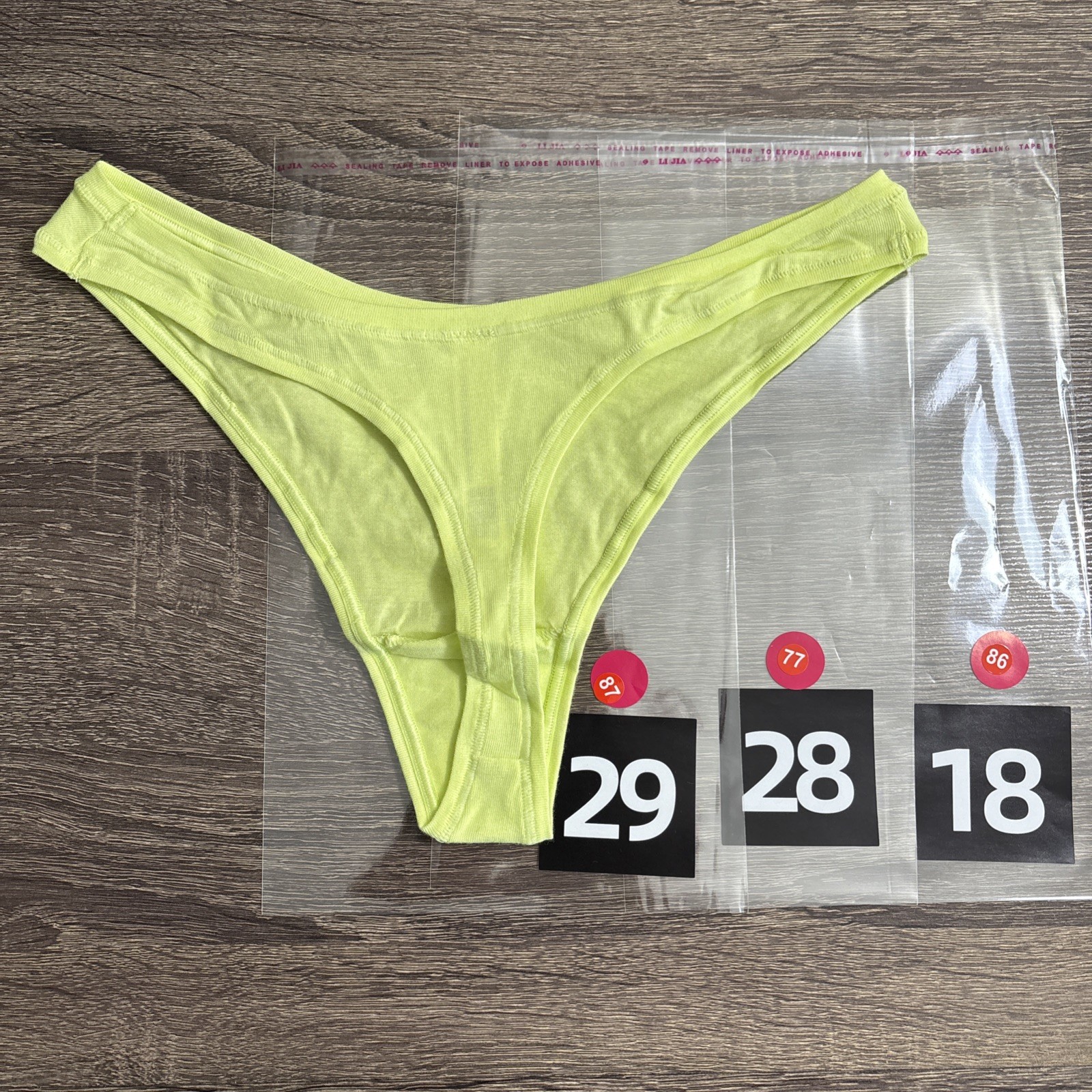 Pink By Victoria’s Secret, Small Bright Yellow, Cotton, Thong Panty