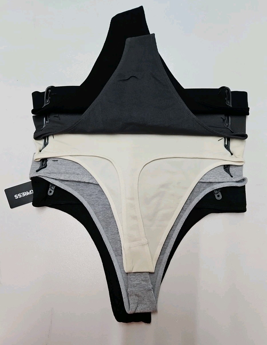Express Woman’s Soft Seamless Thong Multicolor Size Small