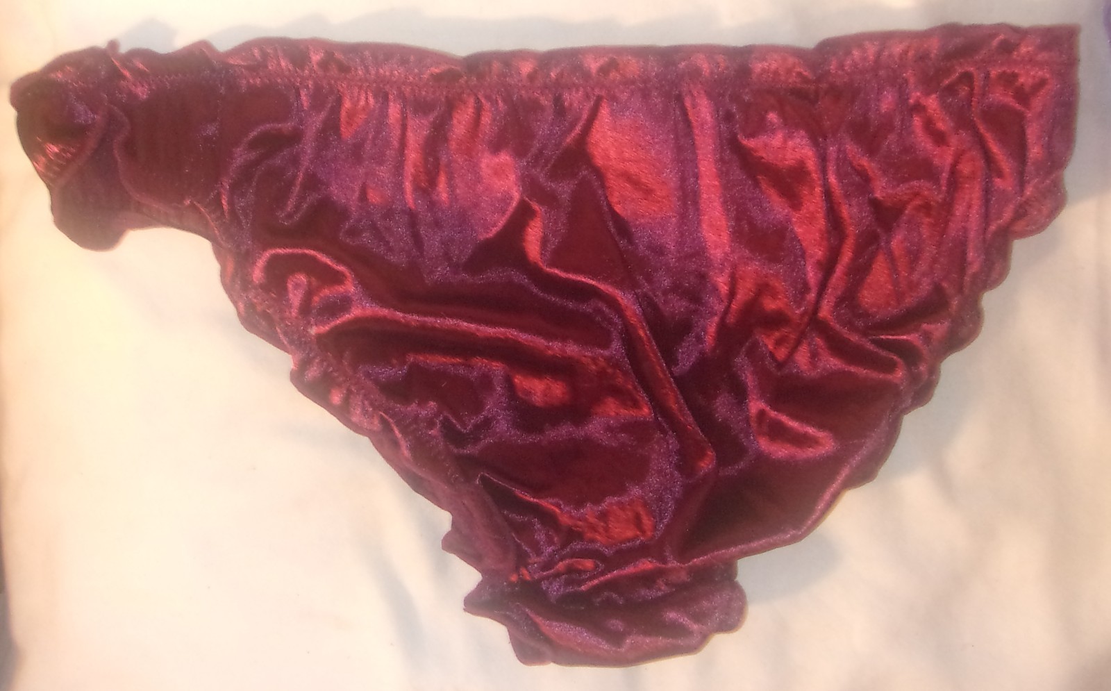 NEW SEXY NYLON SPANDEX RUFFLE PANTIES SIZE LARGE LOOK HOT FEEL COMFY