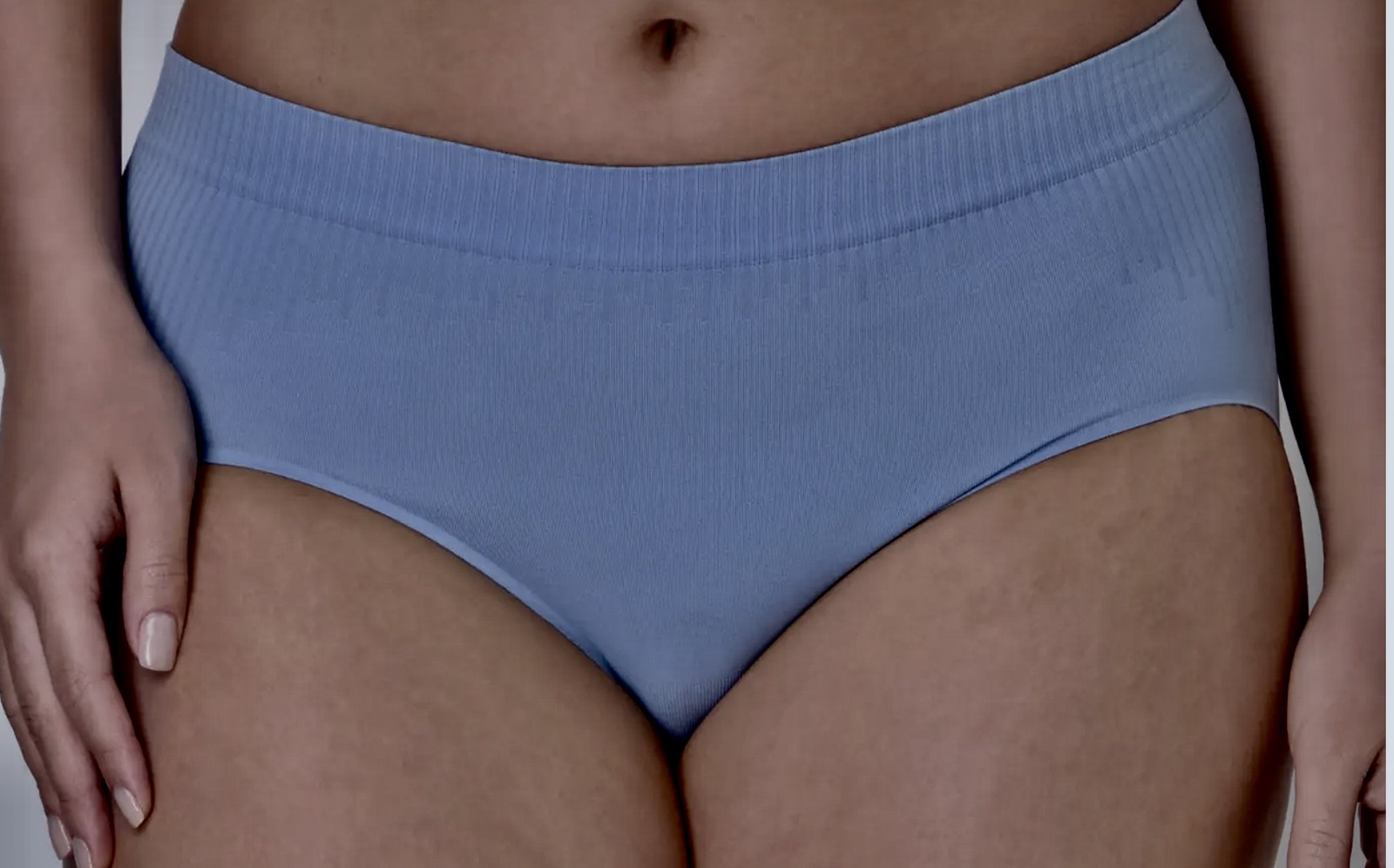 BALI Comfort Revolution Modern Seamless Ahoy Blue Brief Panty Women S M L XL 2XL