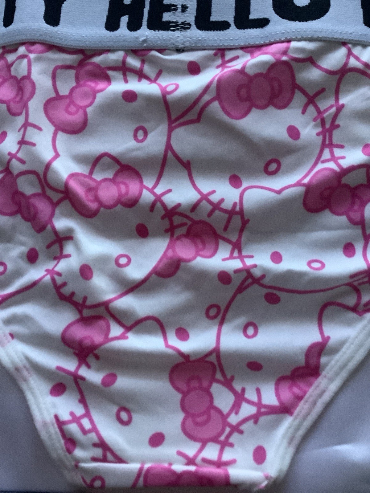 Women’s Teen Hello Kitty Bikini Panties Kawaii White/Black/Pink 2pk X-LARGE