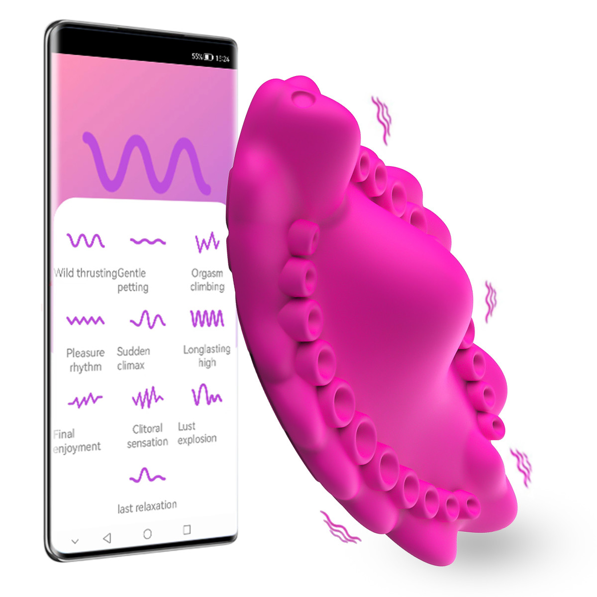 Wireless Bluetooth Remote Control Vibrating Sexy Lace Panties For Women Strap