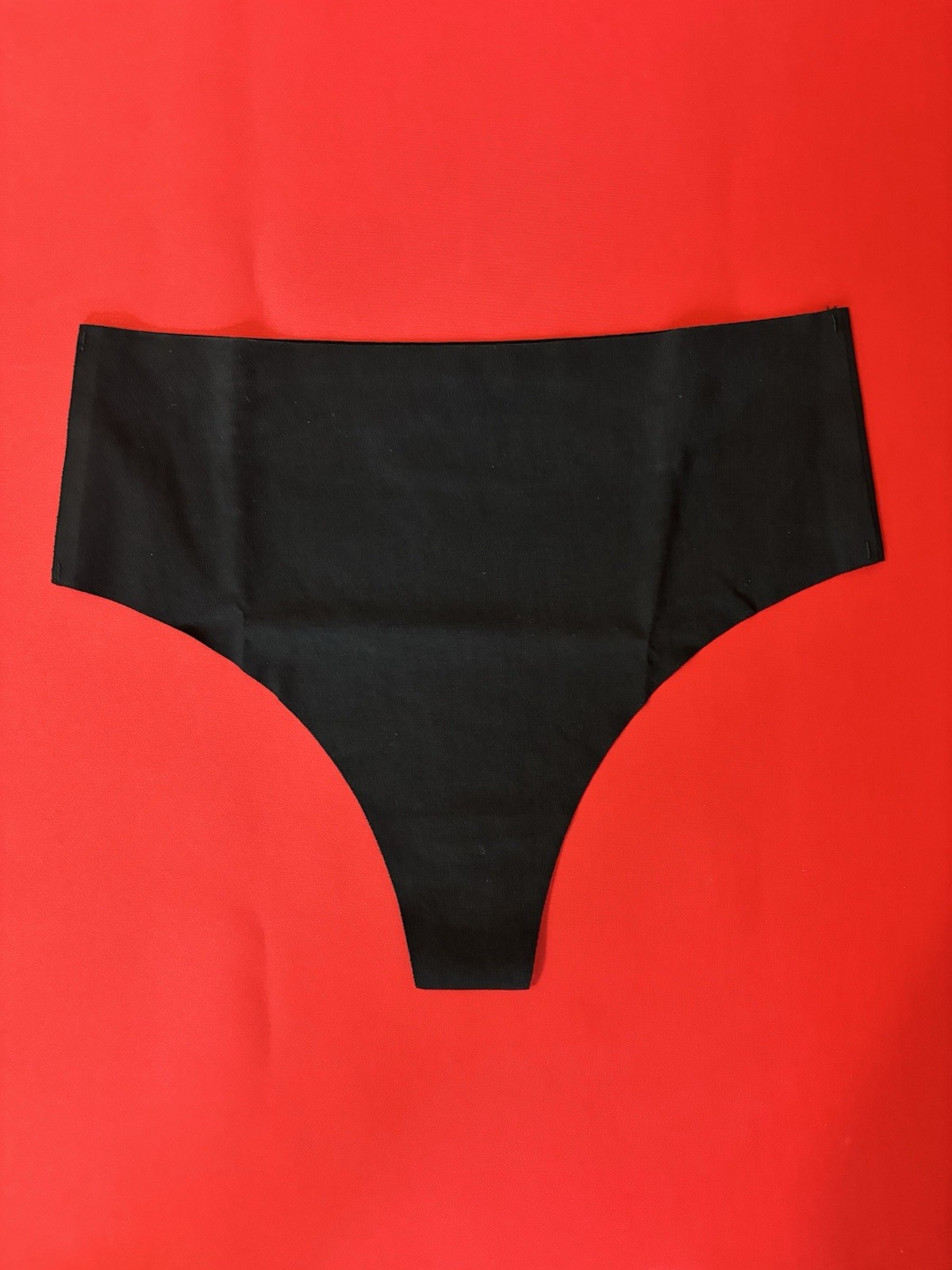 AYMEFF Women’s High Waisted Cotton Seamless No Show Thong Panties MED 6-Pack