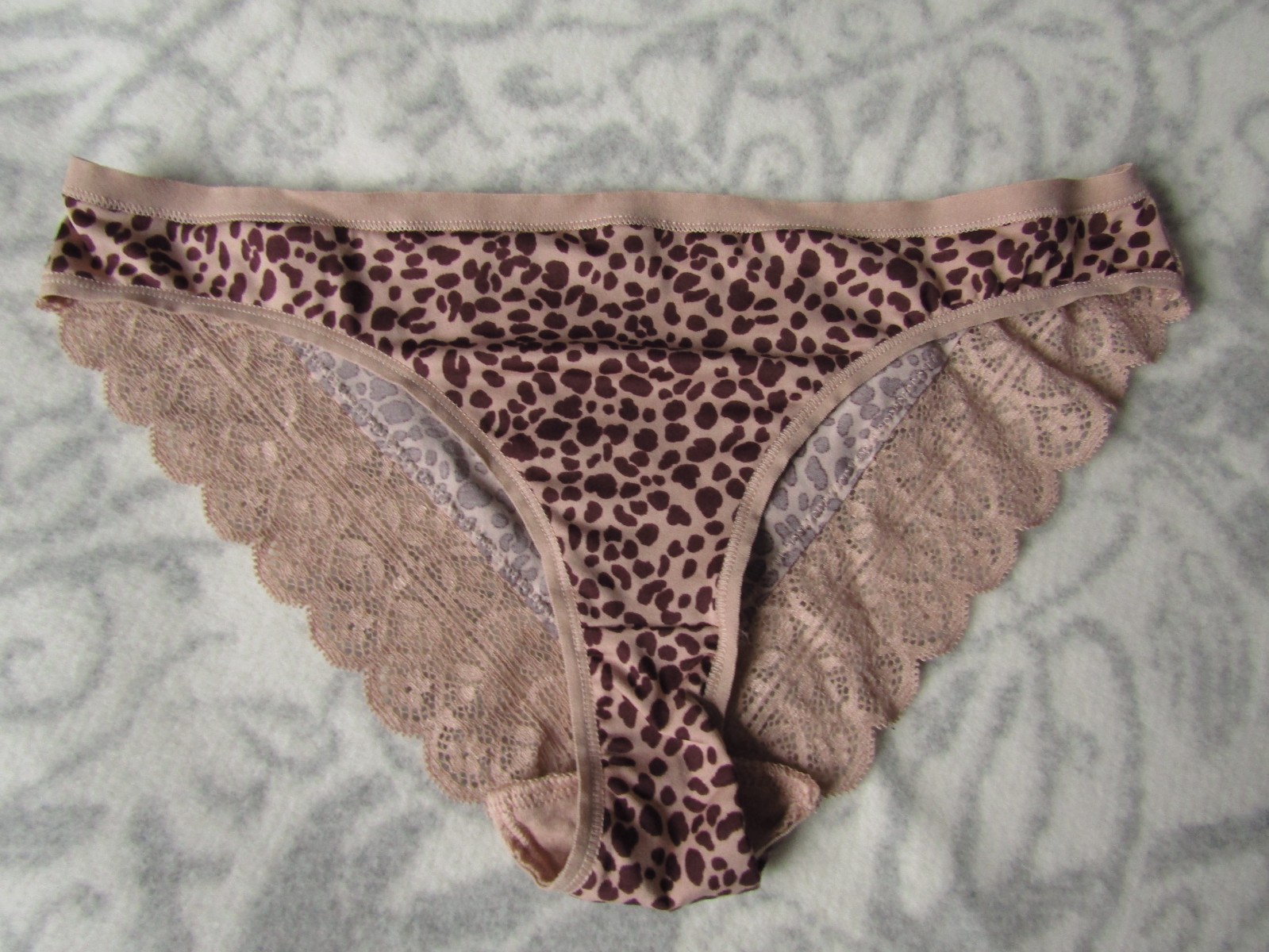 Ex Chainstore Animal Print Cheeky Brazilian Microfibre Panties Size 6,10,12