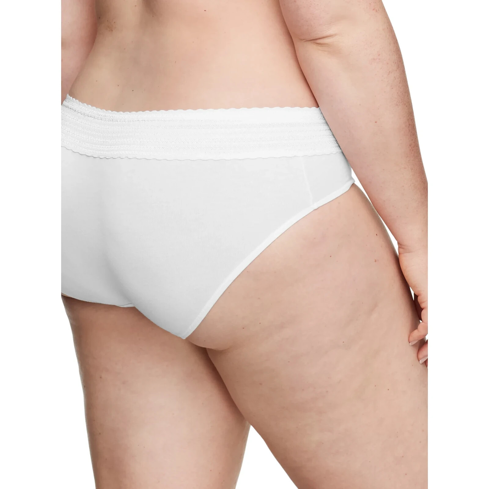 Warners Blissful Benefits Dig-Free Comfort Waist Cotton with Lace Hipster 3 Pack