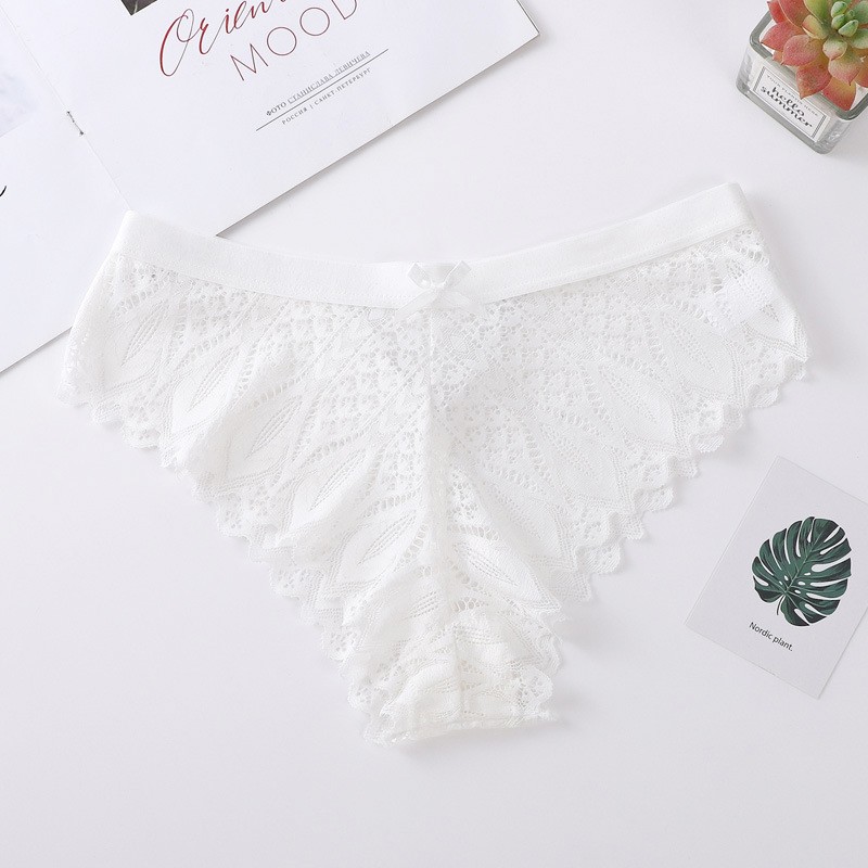 4 Pack Lot Sexy Womens See Through Lace Panties Underwear Lingerie Cheeky Thongs