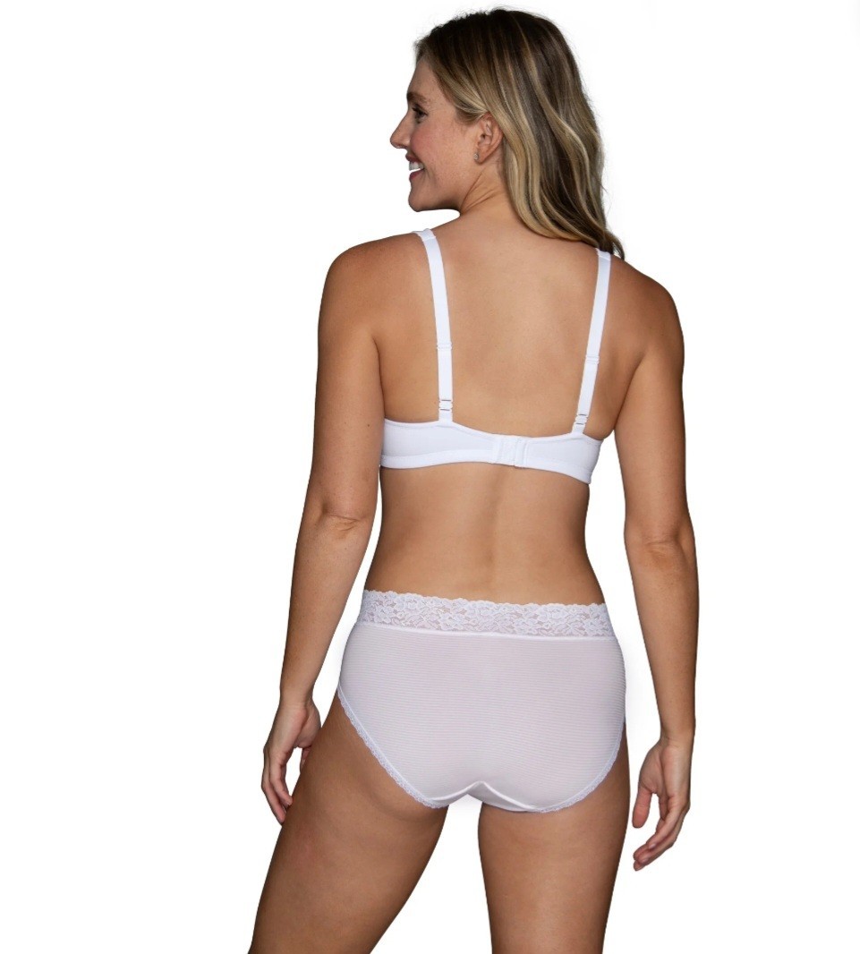 Vanity Fair Radiant Women’s Light and Luxe Hi-Cut Brief Underwear – Stretch Lace